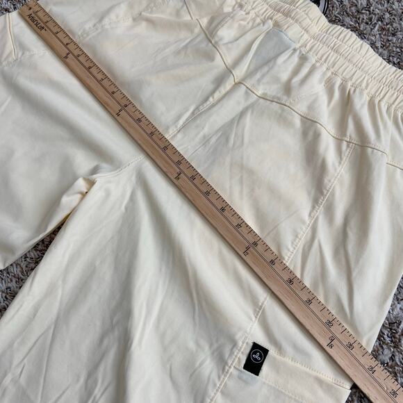 Prana Send Off Pant Women's M Sweet Cream Wide Leg Relaxed Straight High Rise - Picture 12 of 12